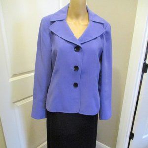 Suit Studio sz 10 Lavender & Black Skirt Suit - Mid-length skirt